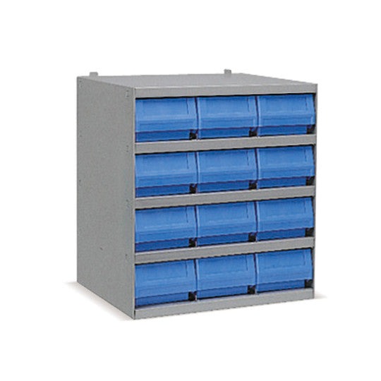 RK-BOX shelf with 12 RK containers - type F 