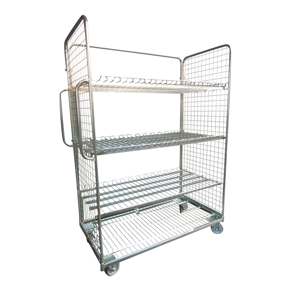 Roll container per picking 137 x 67 cm – Con 3 ripiani