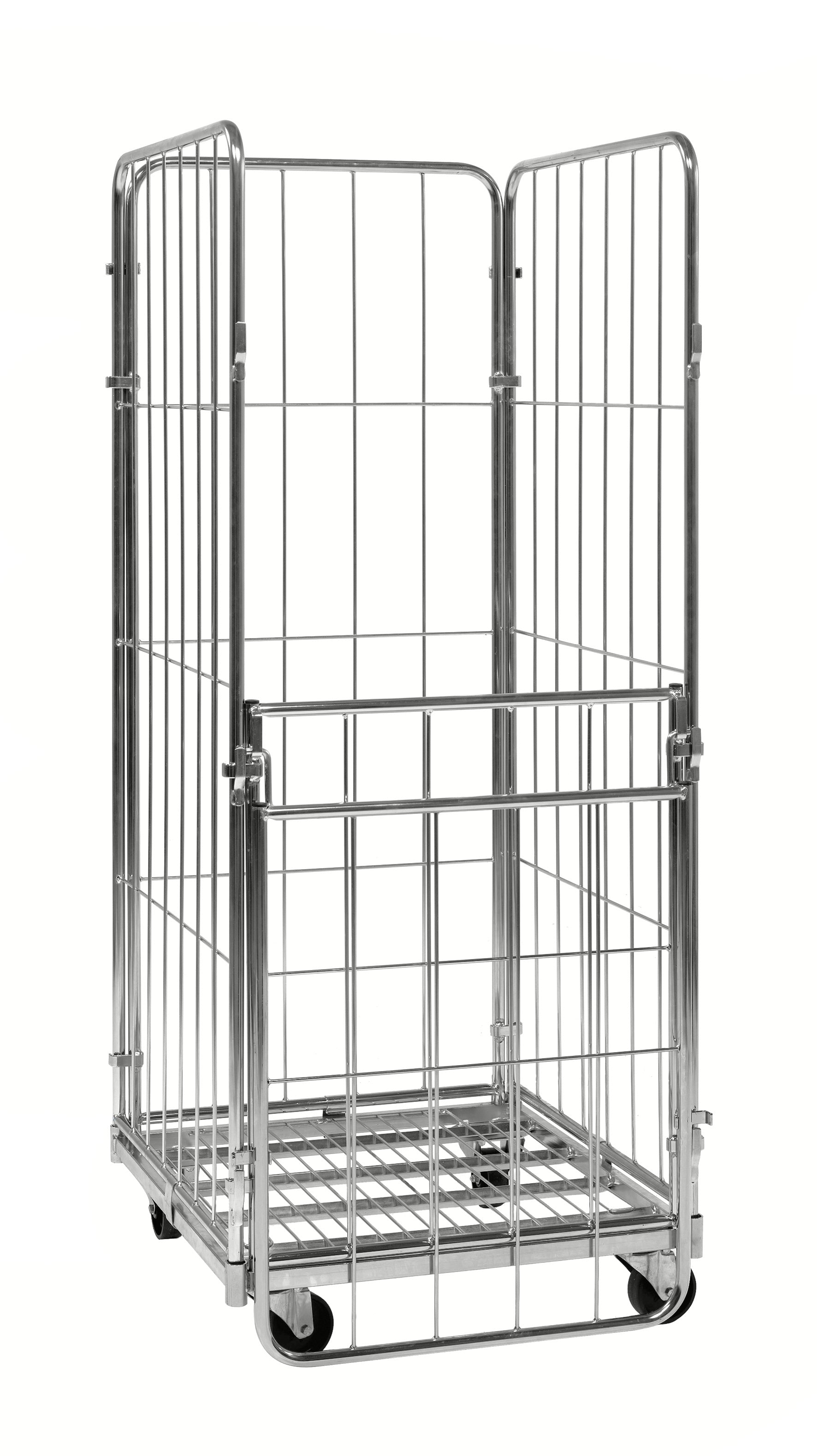 Roll container standard 72x80 cm – Modello ROLS0050 - 4 sponde con porta e ribalta