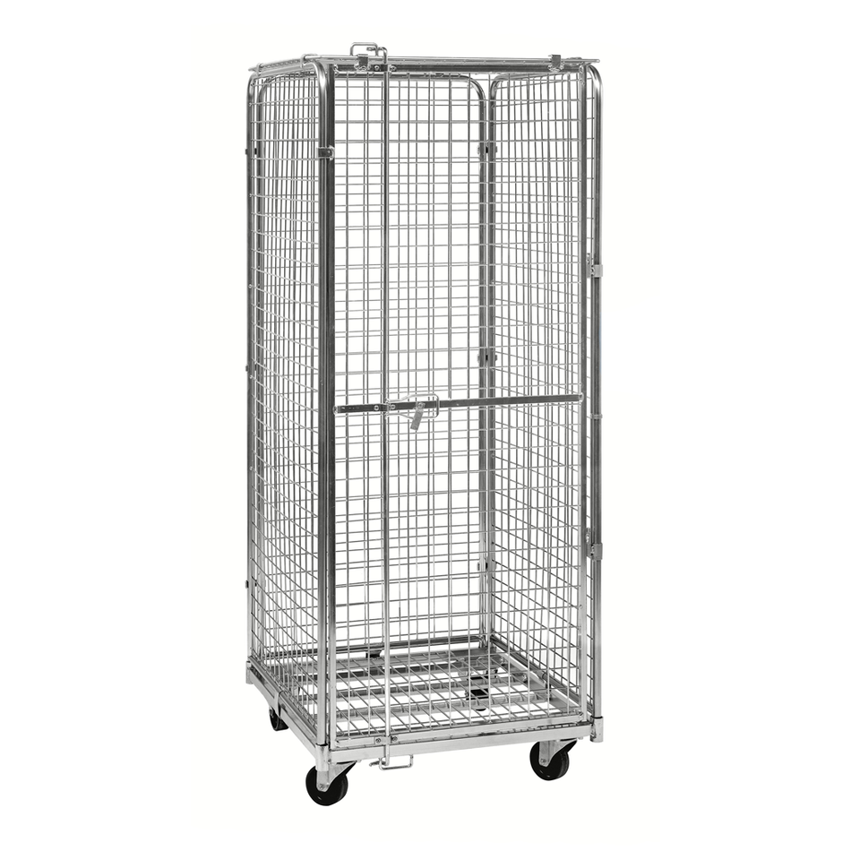 Roll container sicurezza 72x83 cm – Con porta lucchettabile e maglia antifurto