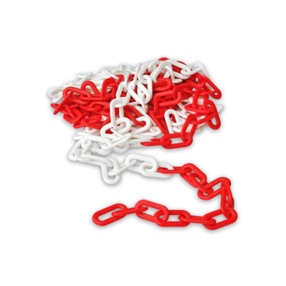 Catena Bicolore Plastica per Segnaletica e Utilizzi Vari