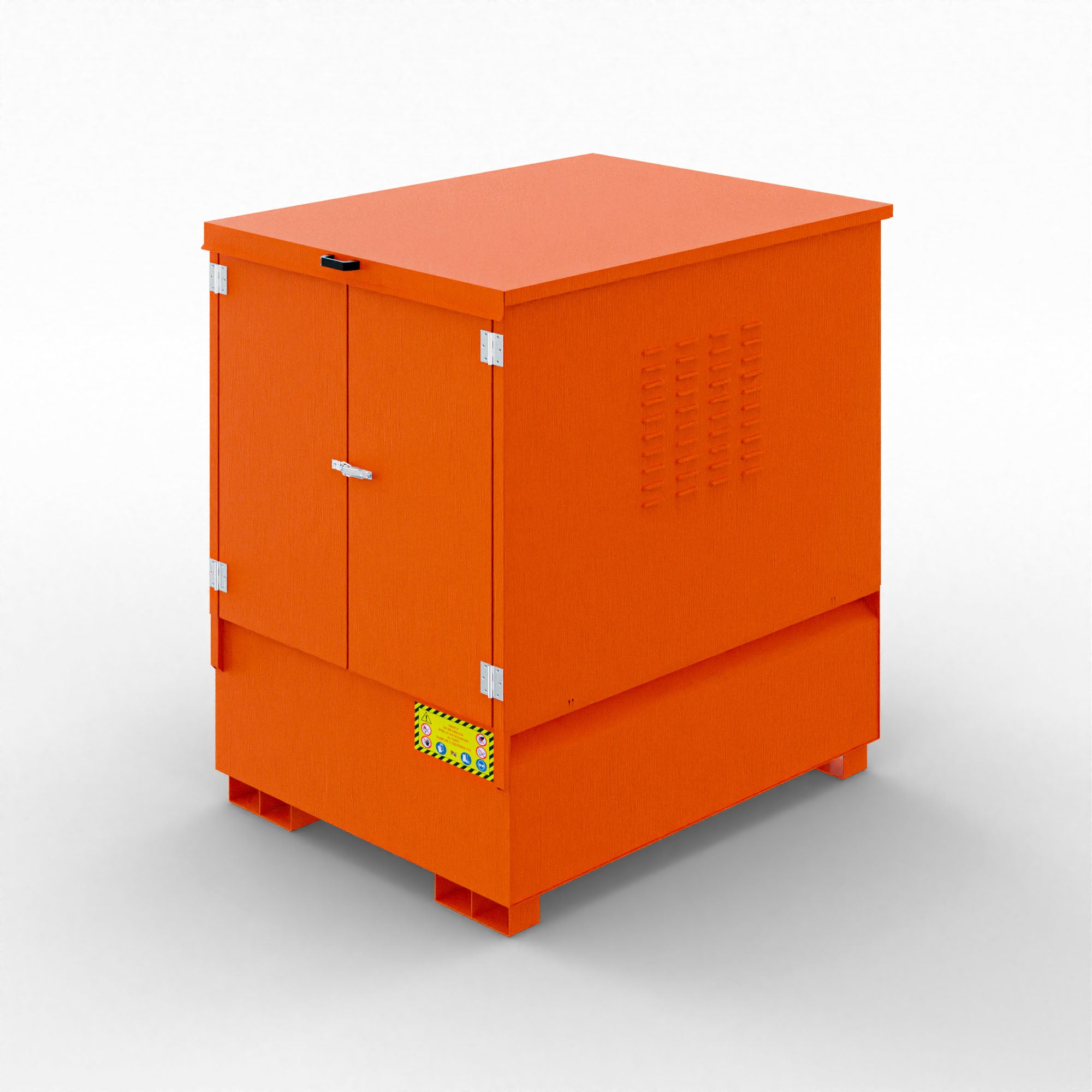 Armadio in metallo con rialzo per 1 Cisternetta IBC da 1000 Lt