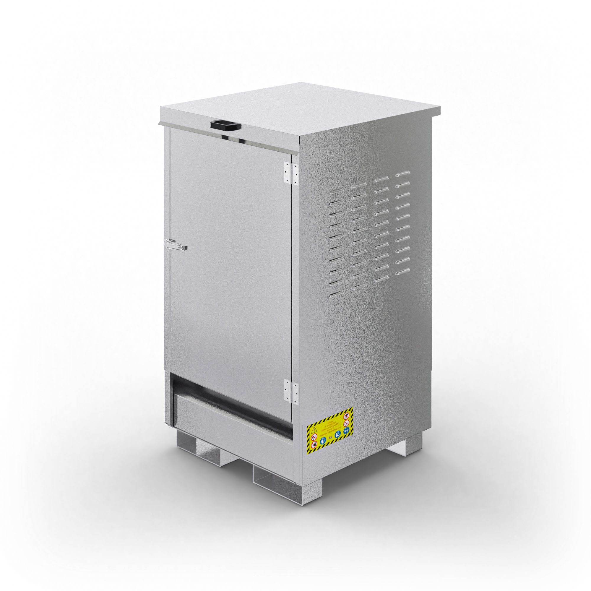 Armadio in metallo per 1 fusto da 200 Lt