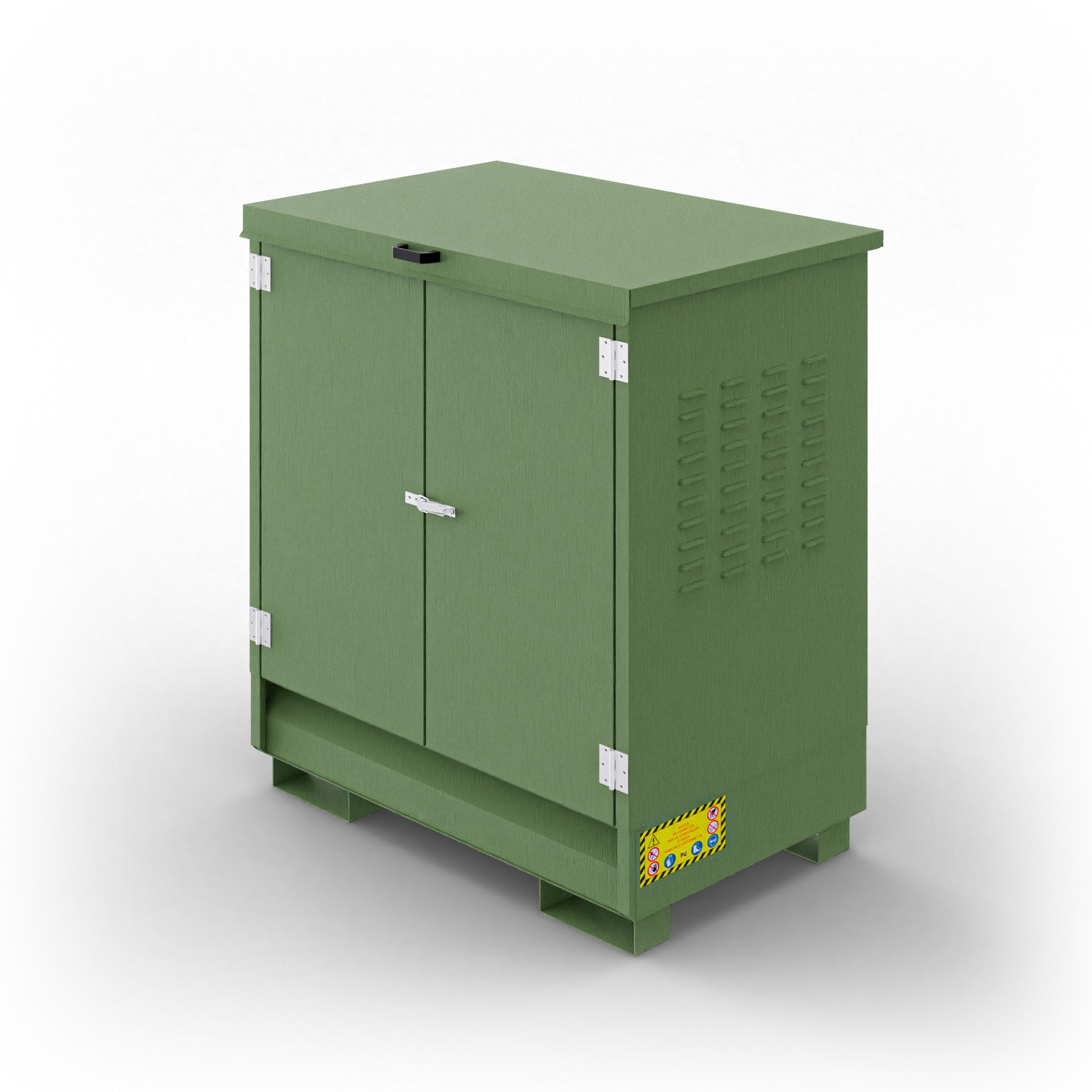 Armadio in metallo per 2 fusti da 200 Lt