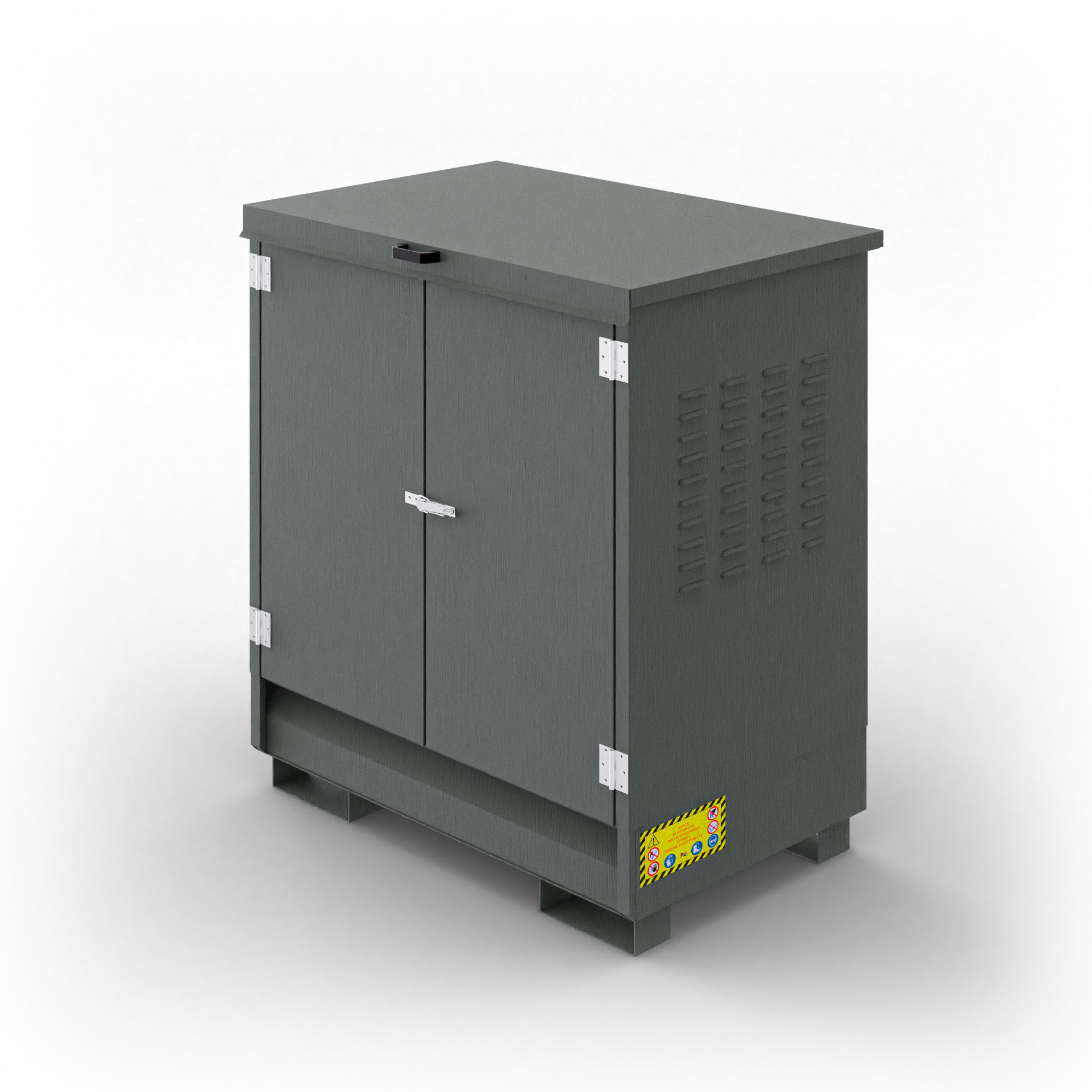 Armadio in metallo per 2 fusti da 200 Lt