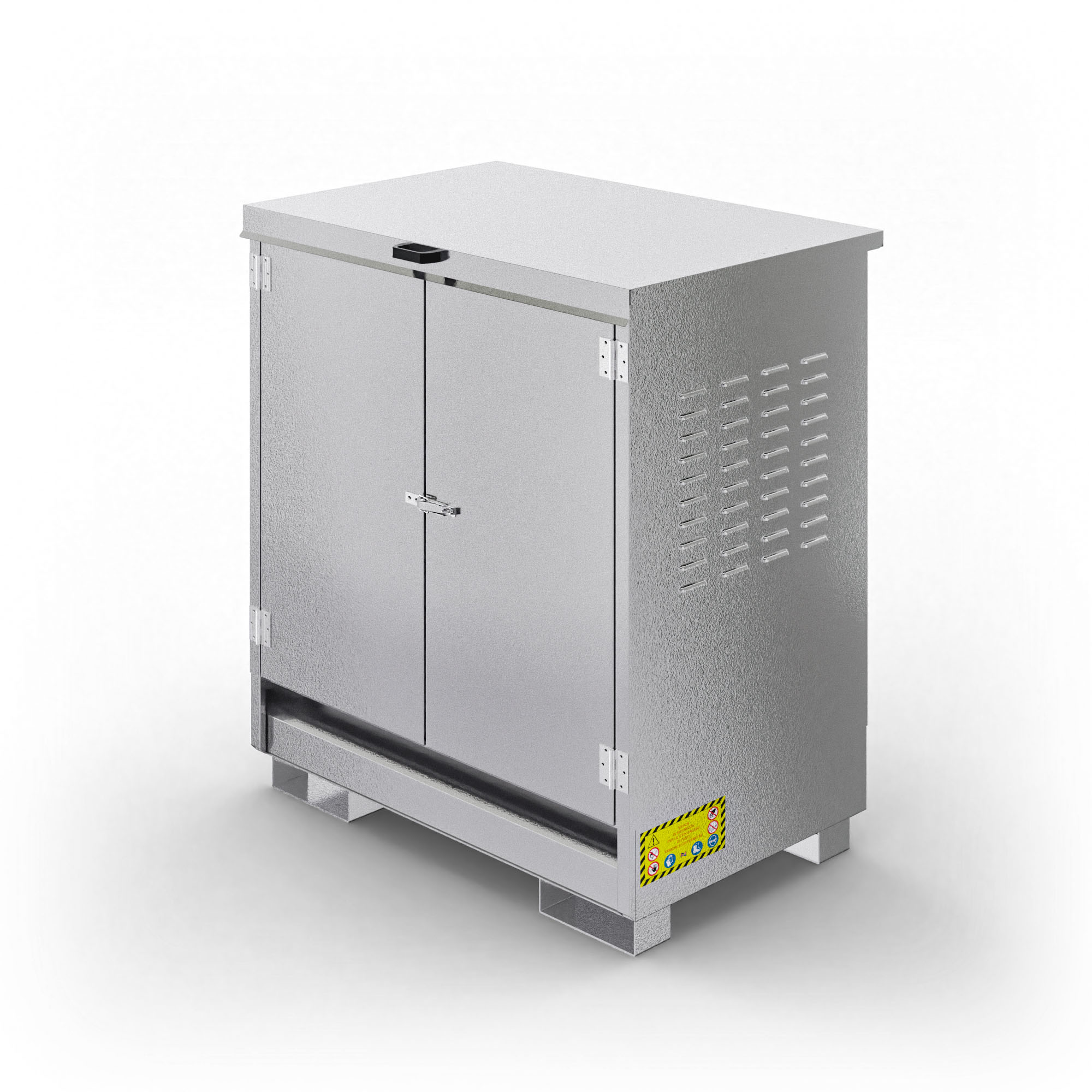 Armadio in metallo per 2 fusti da 200 Lt