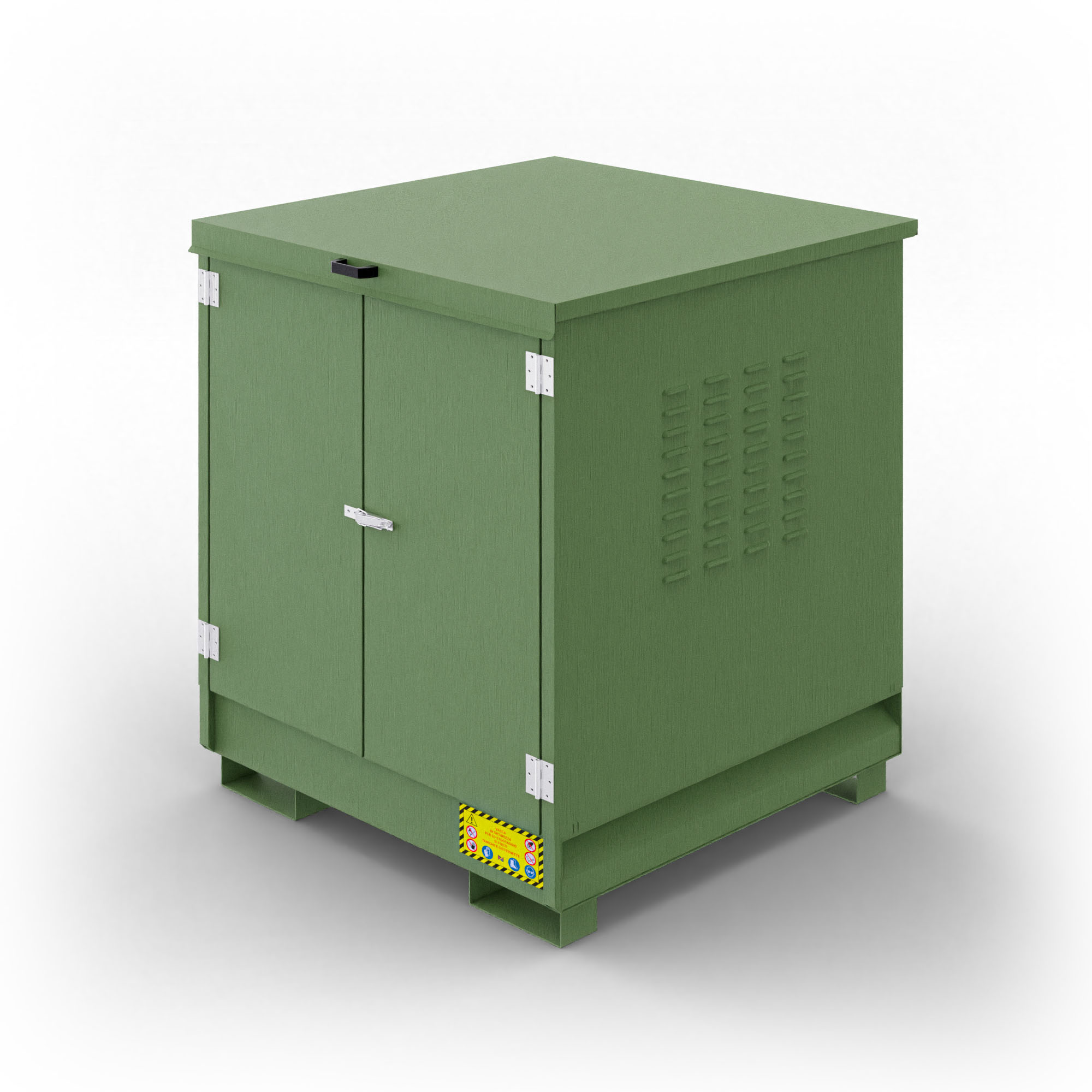 Armadio in metallo per 4 fusti da 200 Lt