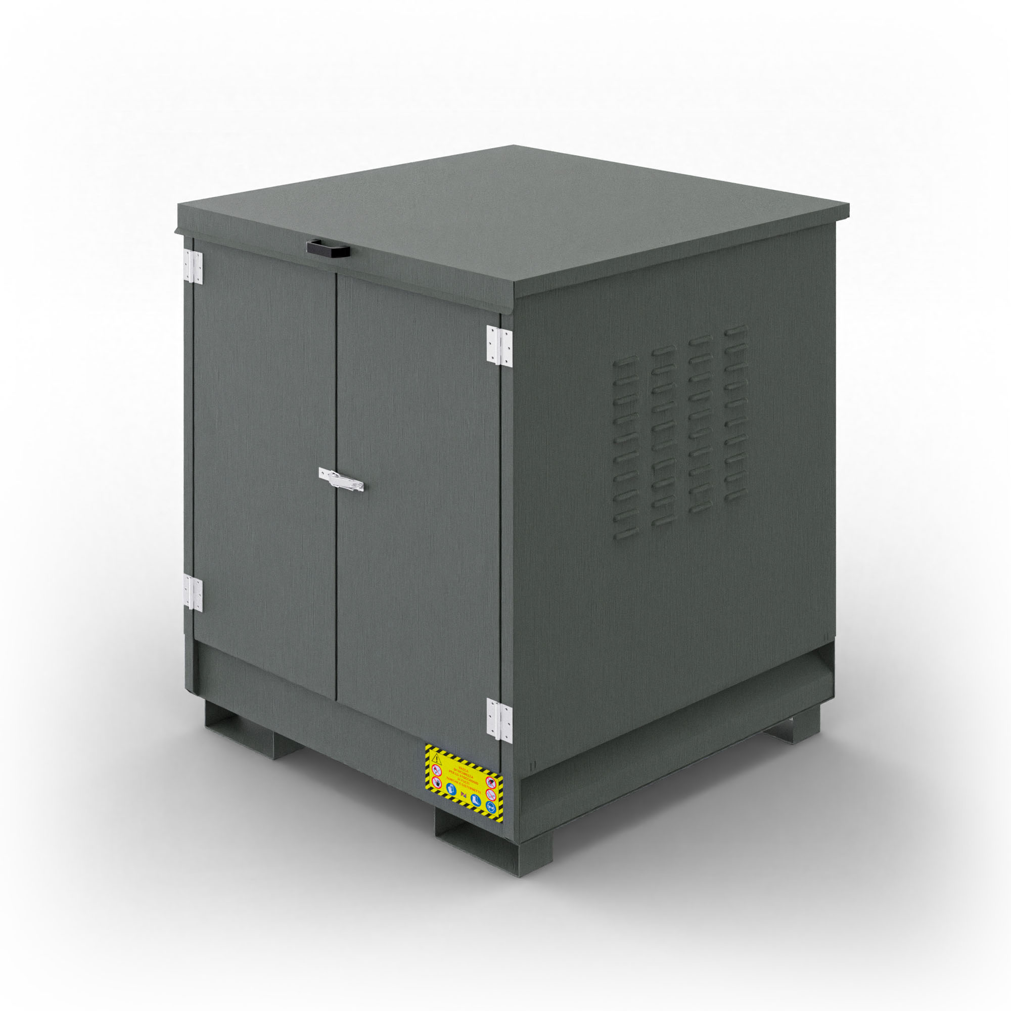 Armadio in metallo per 4 fusti da 200 Lt