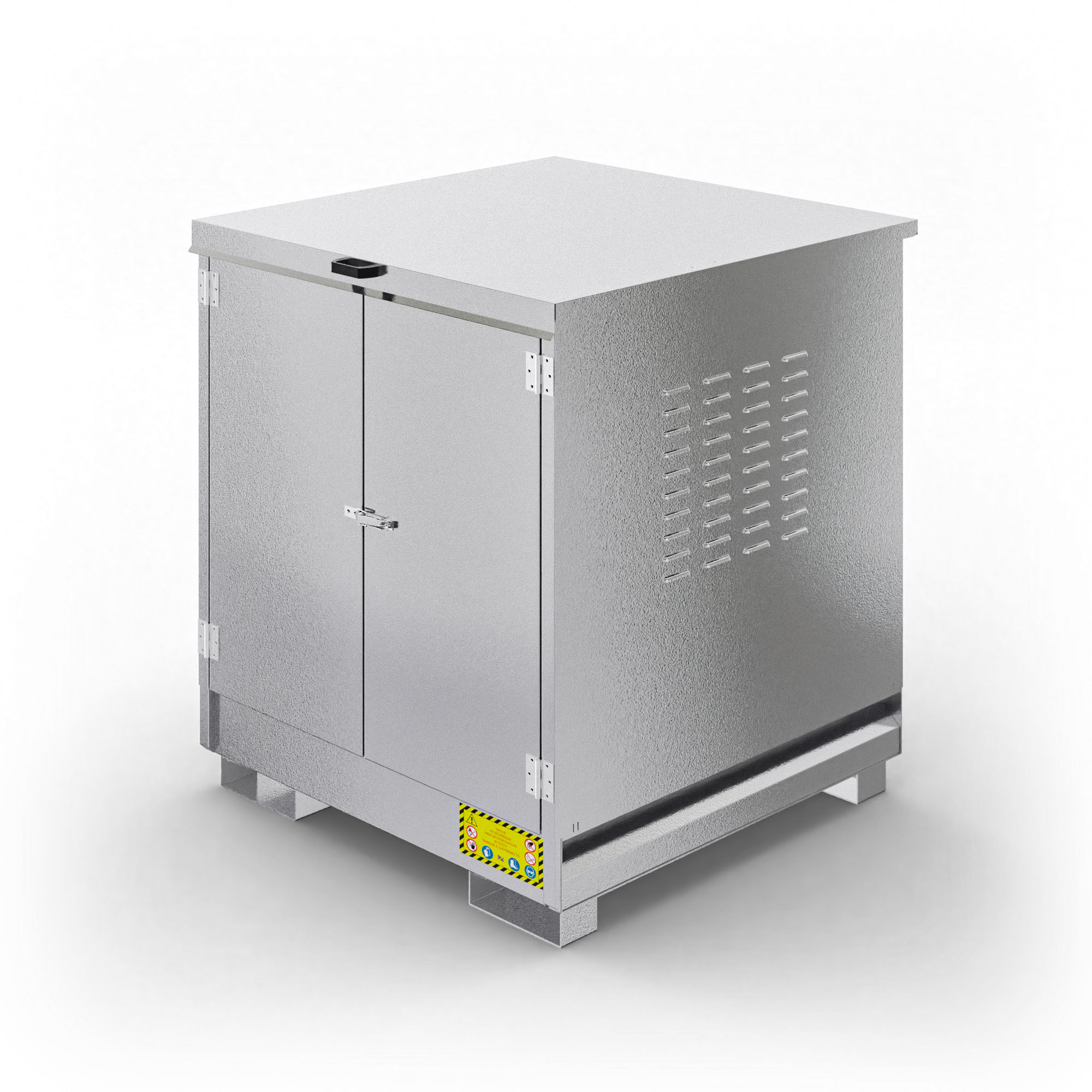 Armadio in metallo per 4 fusti da 200 Lt