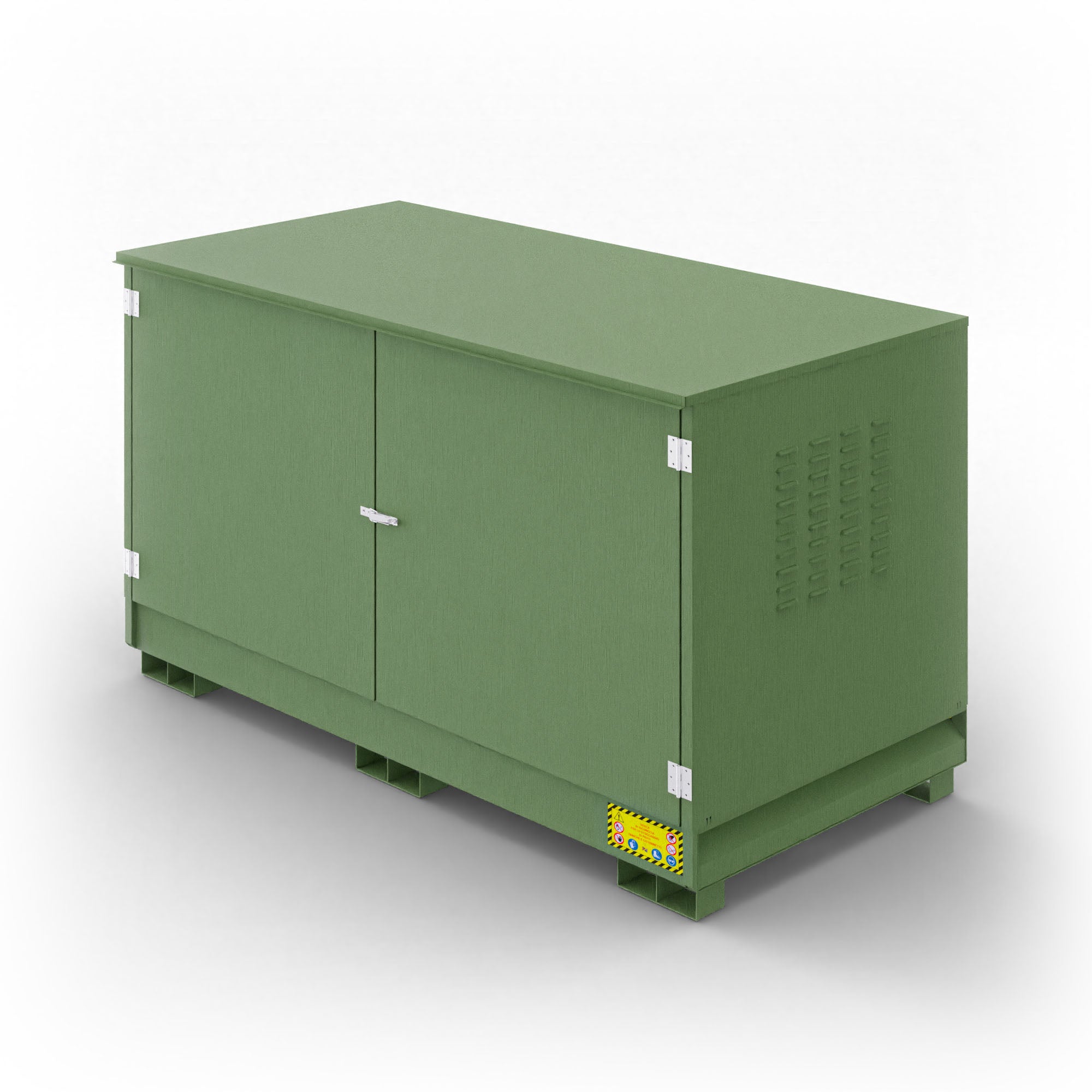 Armadio in metallo per 8 fusti da 200 Lt