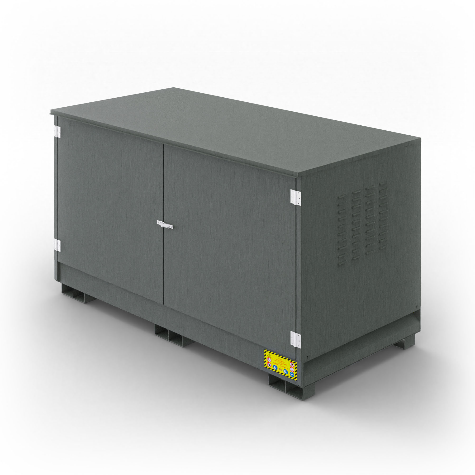 Armadio in metallo per 8 fusti da 200 Lt