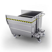 SBR1350 benna ribaltabile con ruote capacità 1350 lt