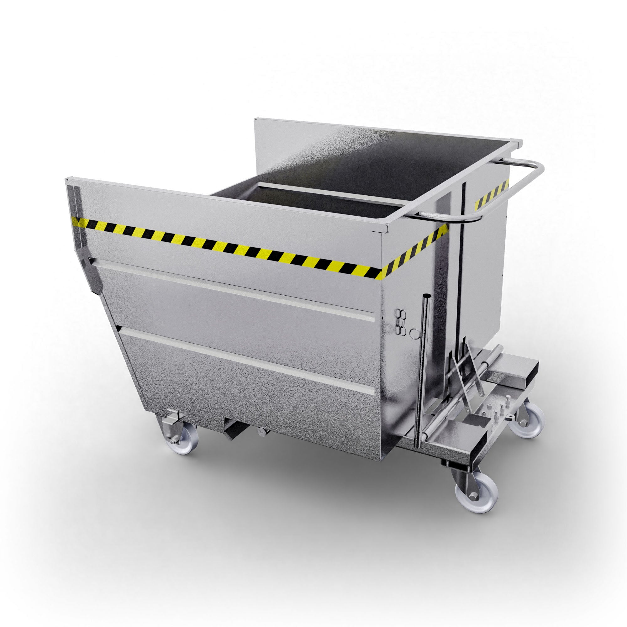 SBR1350 benna ribaltabile con ruote capacità 1350 lt