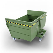 SBR2000 benna ribaltabile con ruote con capacità 2000 lt