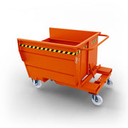 SBR500 wheeled tipping bucket with 500 lt capacity - RAL 2004