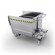 SBR750 benna ribaltabile con ruote con capacità 750 lt