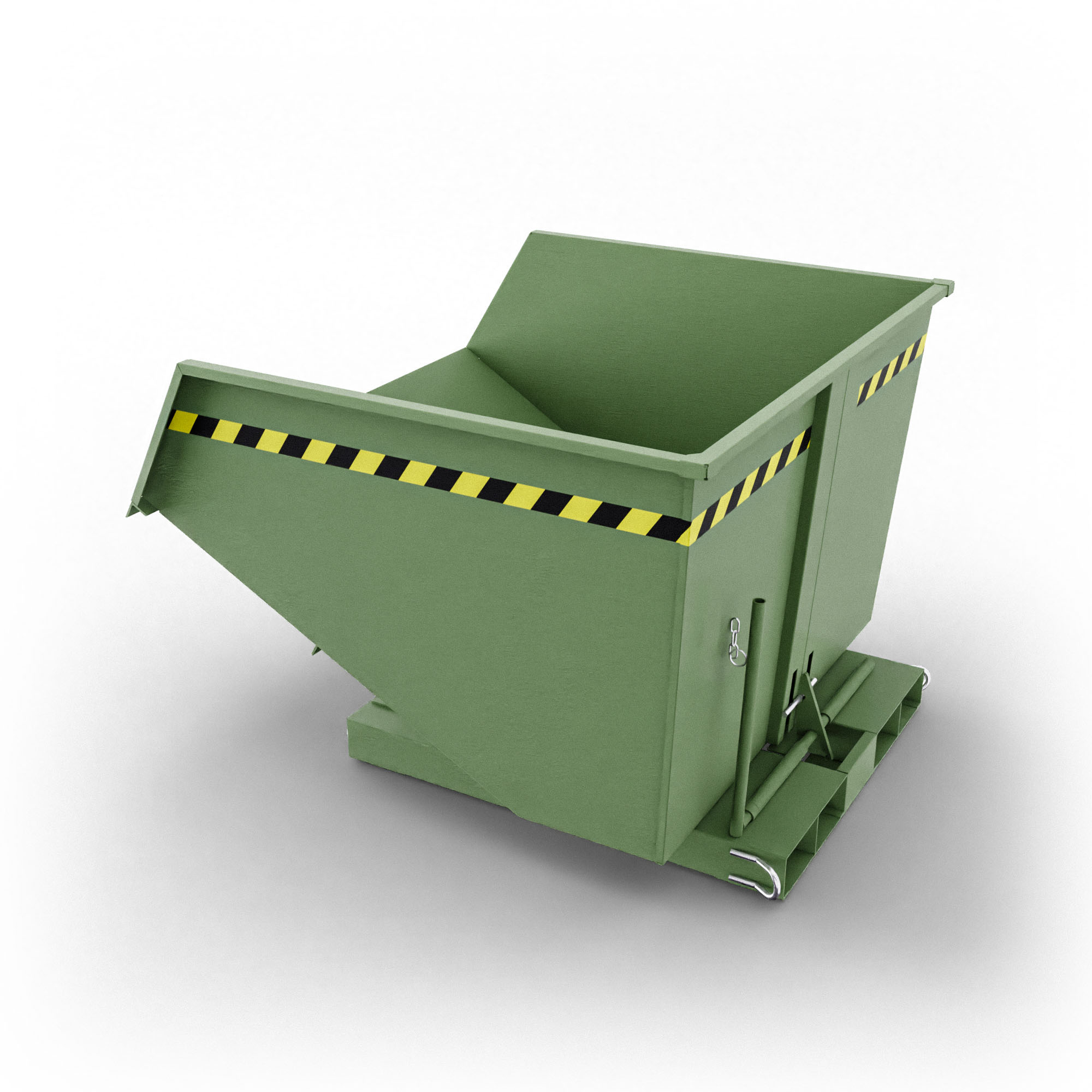 SBSR1000 benna ribaltabile senza ruote con capacità 1000 lt