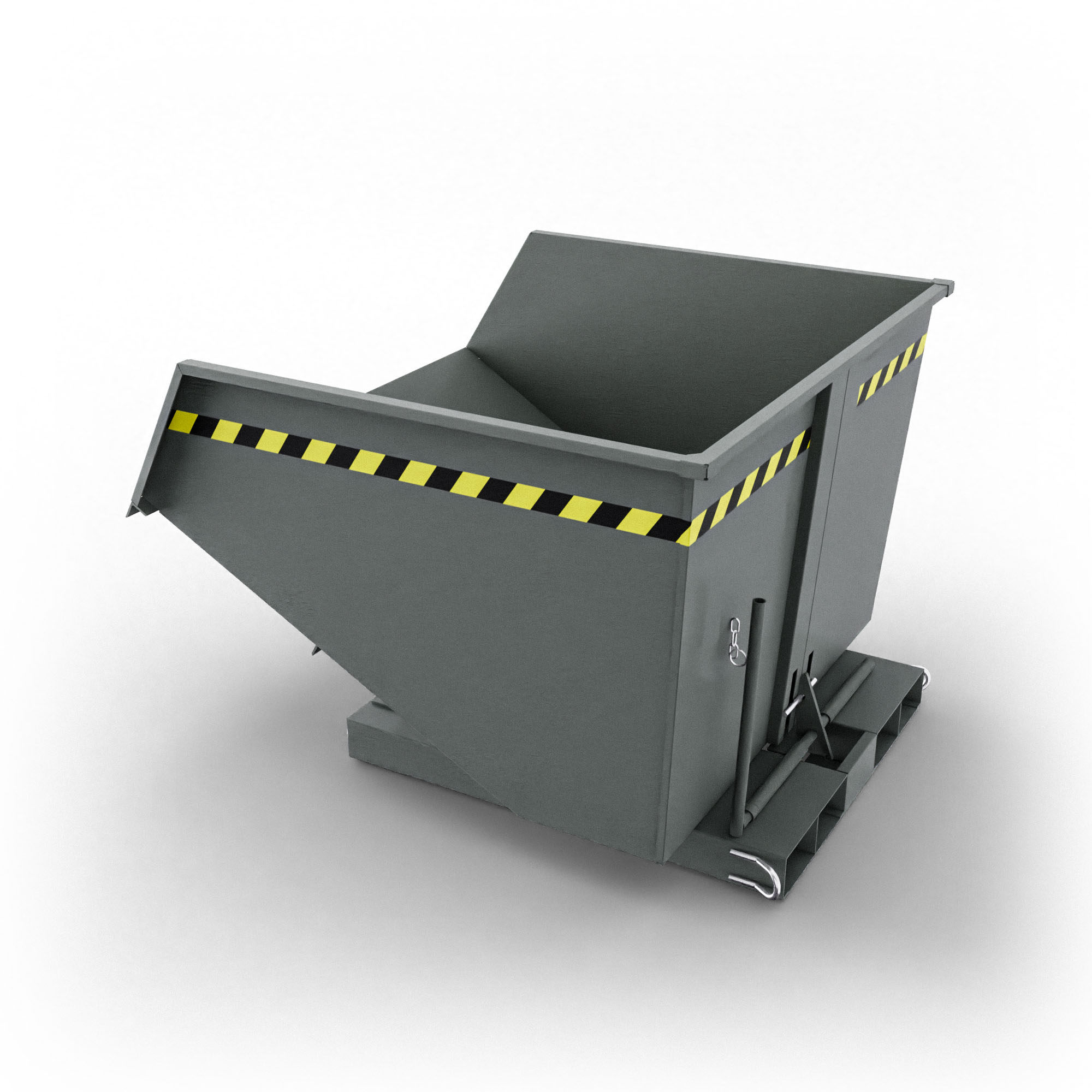 SBSR1000 benna ribaltabile senza ruote con capacità 1000 lt