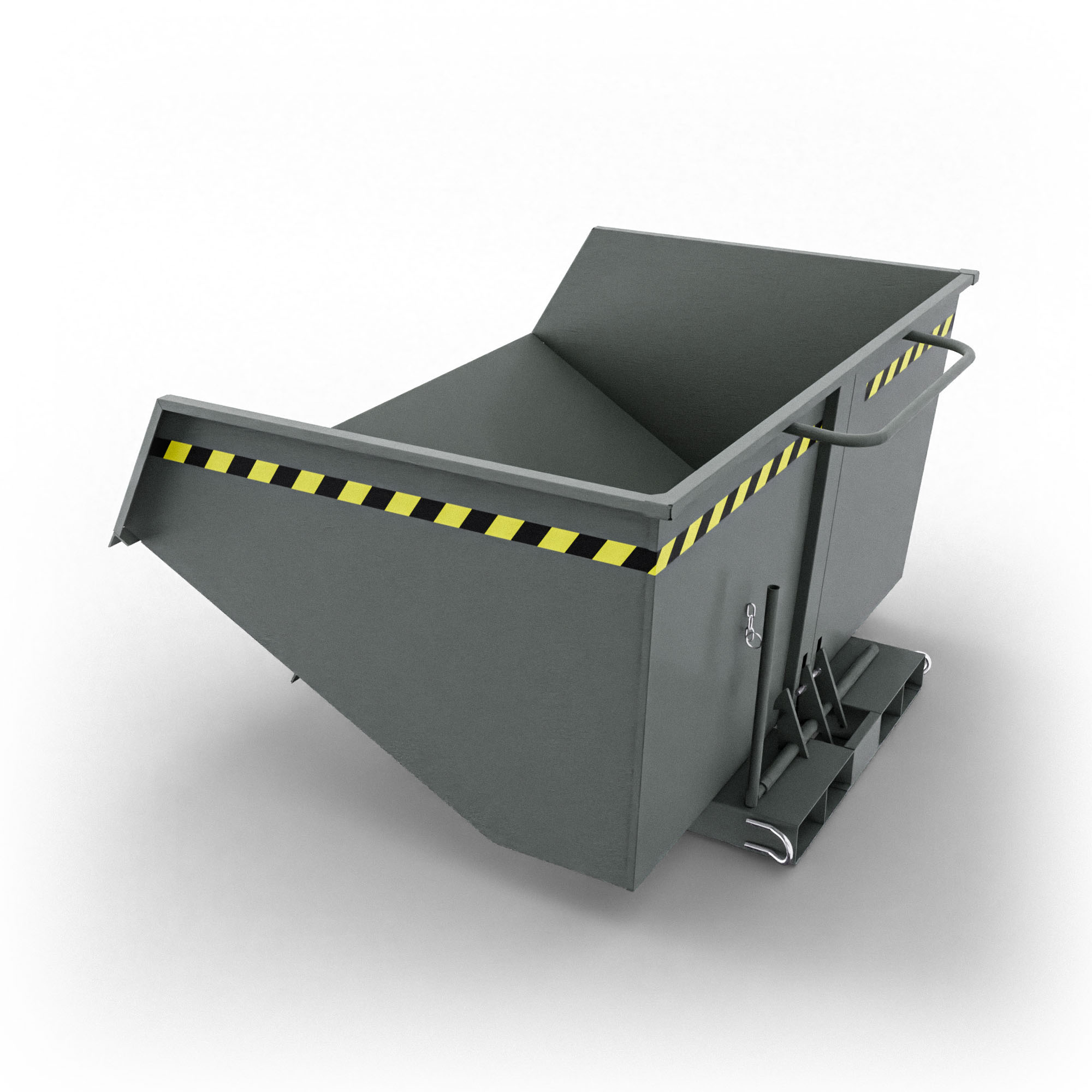 SBSR1550 benna ribaltabile senza ruote con capacità 1550 lt