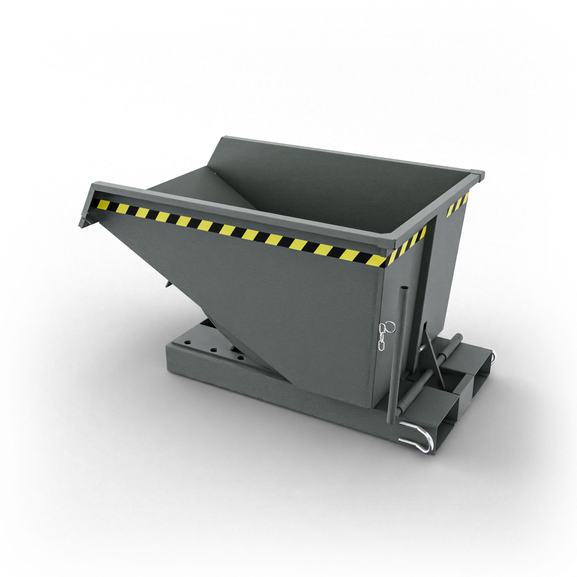 SBSR400 benna ribaltabile senza ruote con capacità 400 lt