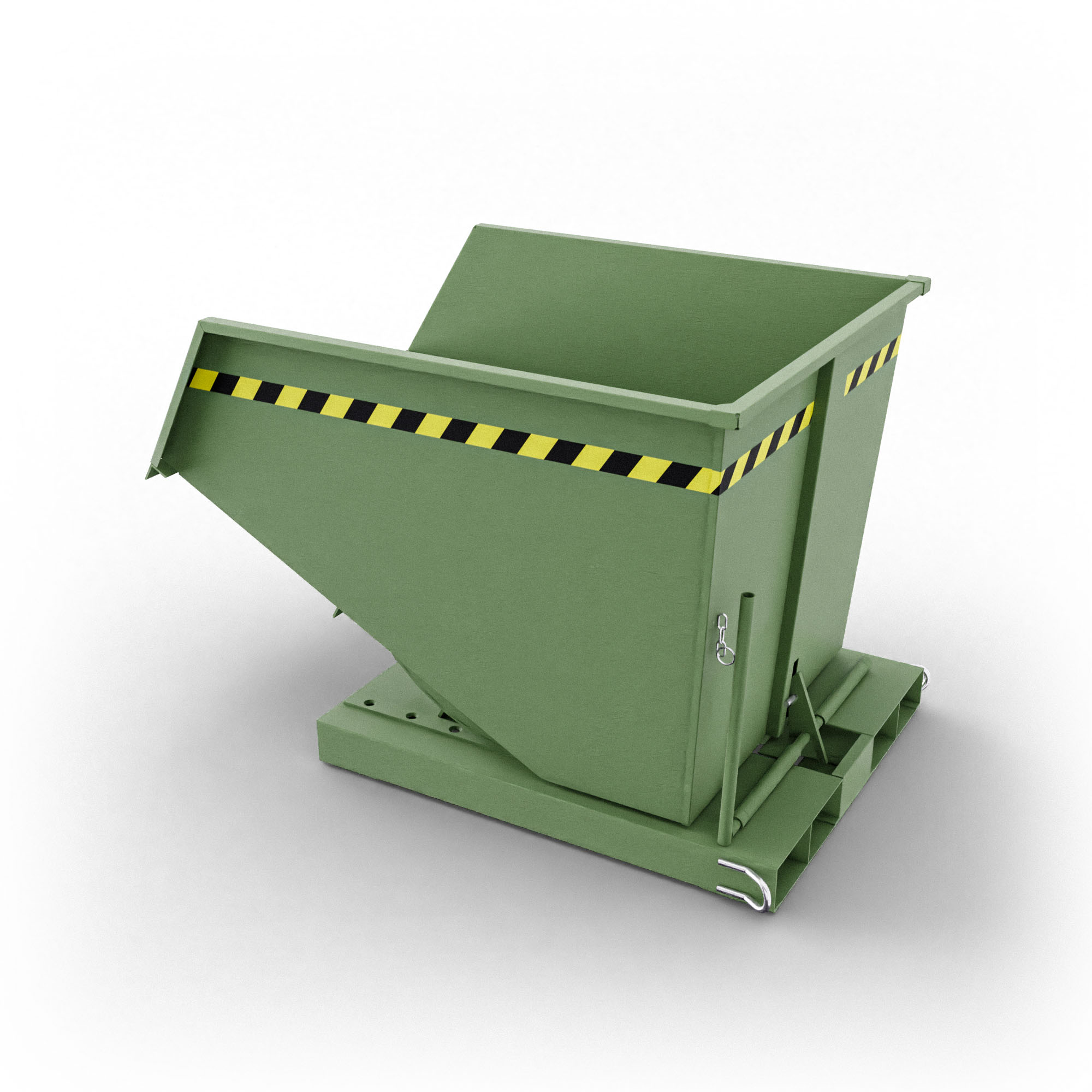 SBSR760 benna ribaltabile senza ruote con capacità 760 lt