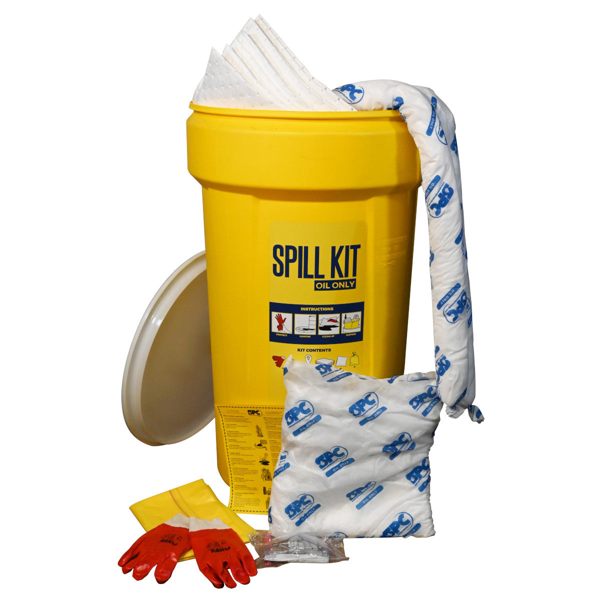 Kit antisversamento da 146 litri per oli e idrocarburi