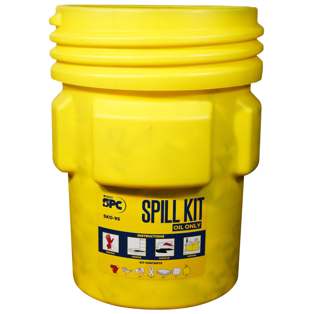 Kit antisversamento da 360 litri per oli e idrocarburi