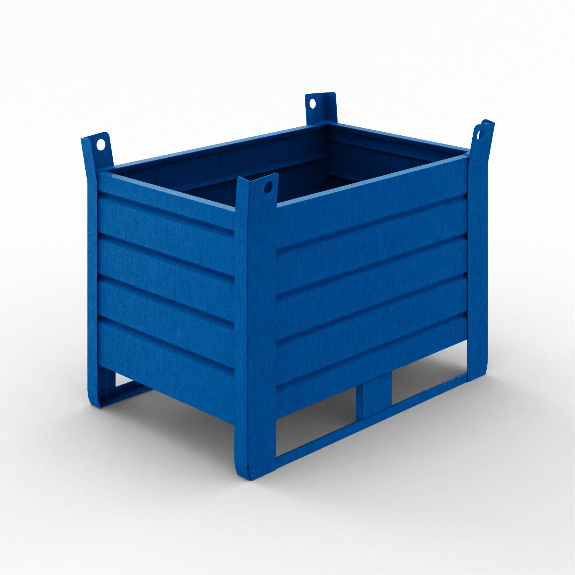 Contenitore in Lamiera portata 1000 kg - Dim. 1200x800x880 mm - RAL 5010