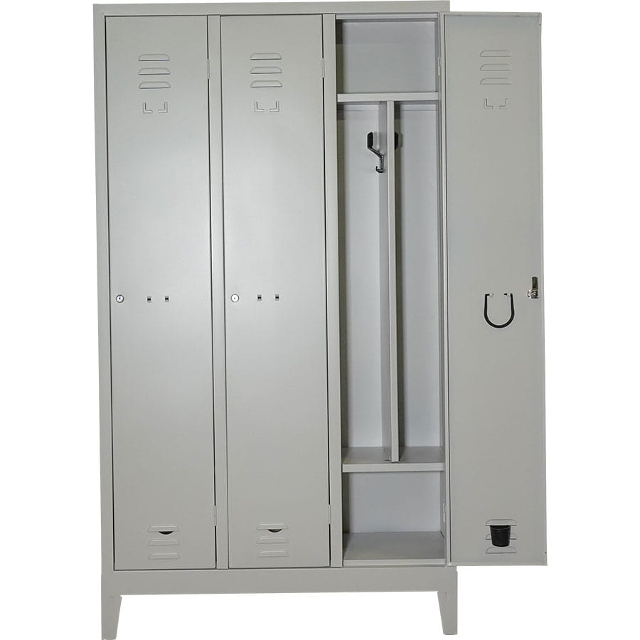 3-seater dirty-clean changing room closet - depth 33 cm