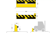 Fine corsa carrelli elevatori - L 540 mm