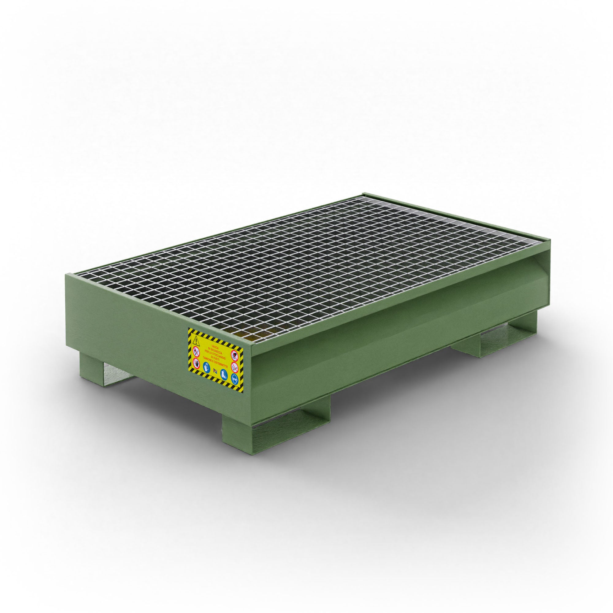 Vasca di raccolta per 2 fusti 200 da LT