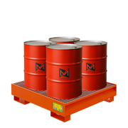 Auffangbehälter für 4 Fässer à 200 LT - RAL 2004