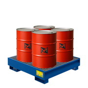 Auffangbehälter für 4 x 200 LT Fässer - RAL 5010