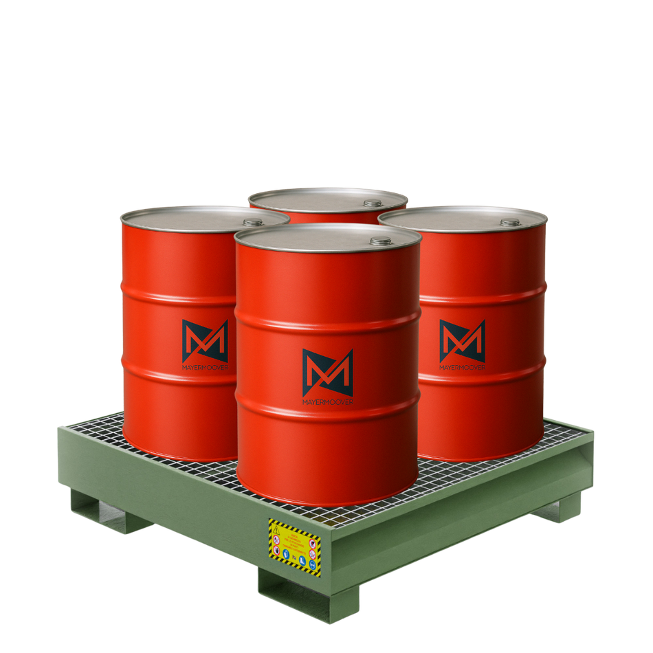 Collection tank for 4 200 LT drums - RAL 6011
