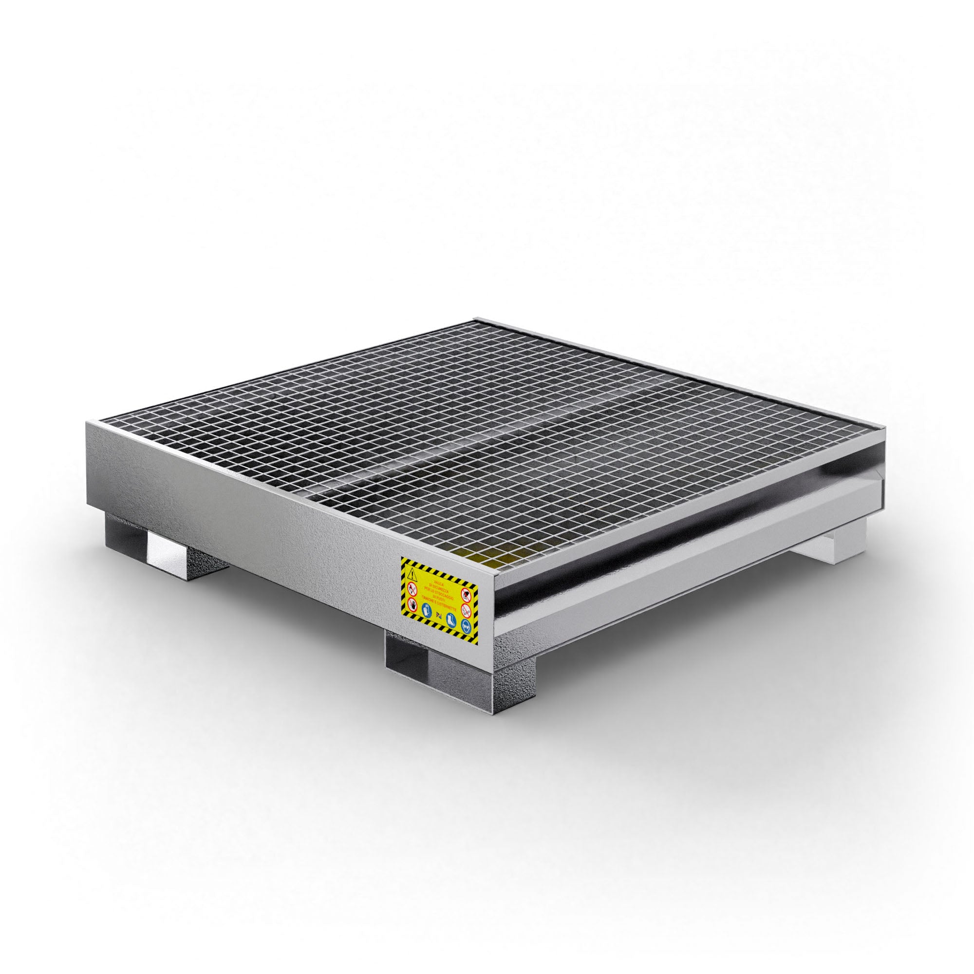 Vasca di raccolta per 4 fusti da 200 LT