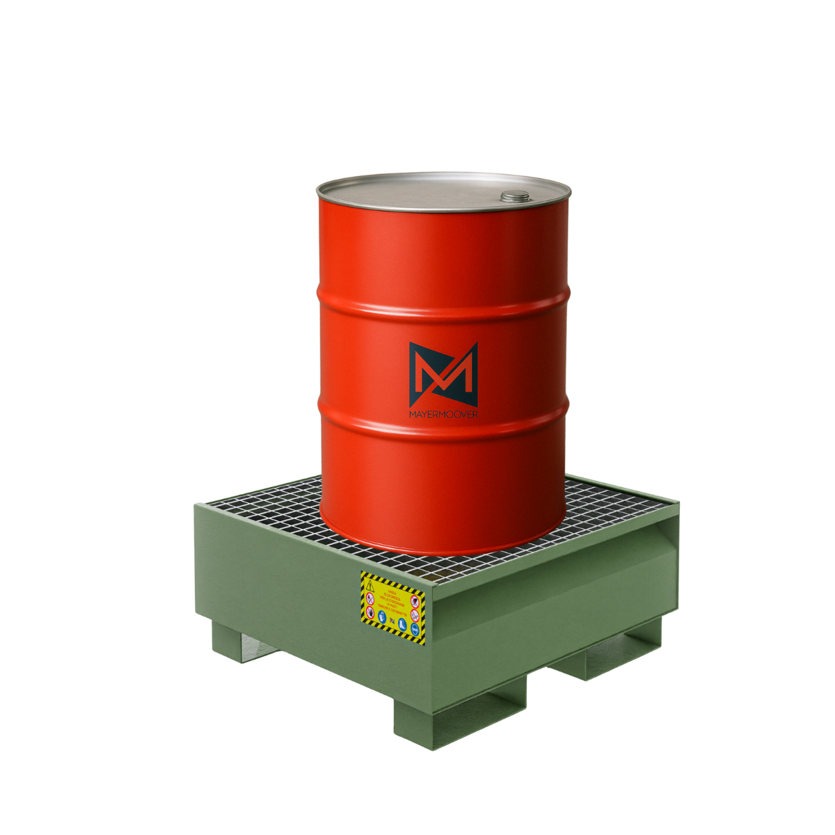 Collection and storage tank for 1 drum - RAL 6011 | Mayermoover