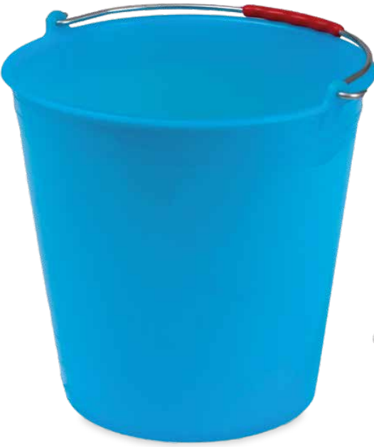Secchio comune in plastica 12 litri Azzurro
