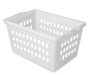Cesta pane traforata in plastica bianca alimentare