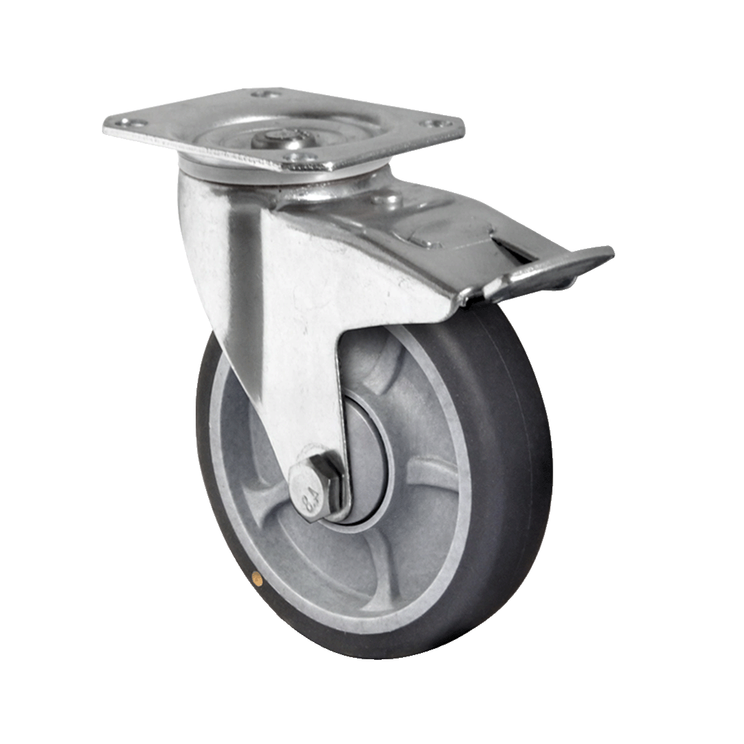 Ruota girevole con freno totale - Ruota serie P2G2