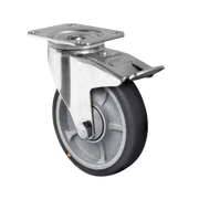 Swivel caster with total brake - P2G2 series wheel