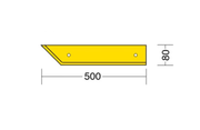 Terminale sinistro separatore leggero - 500 x 215h mm