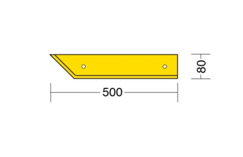 Terminale sinistro separatore leggero - 500 x 215h mm