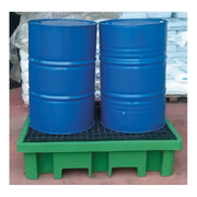 Vasca di raccolta per 2 fusti da 200 LT con griglia