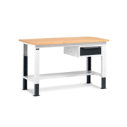 WORK15, Banco da lavoro con 1 armadio a cassetti con 1 cassetto