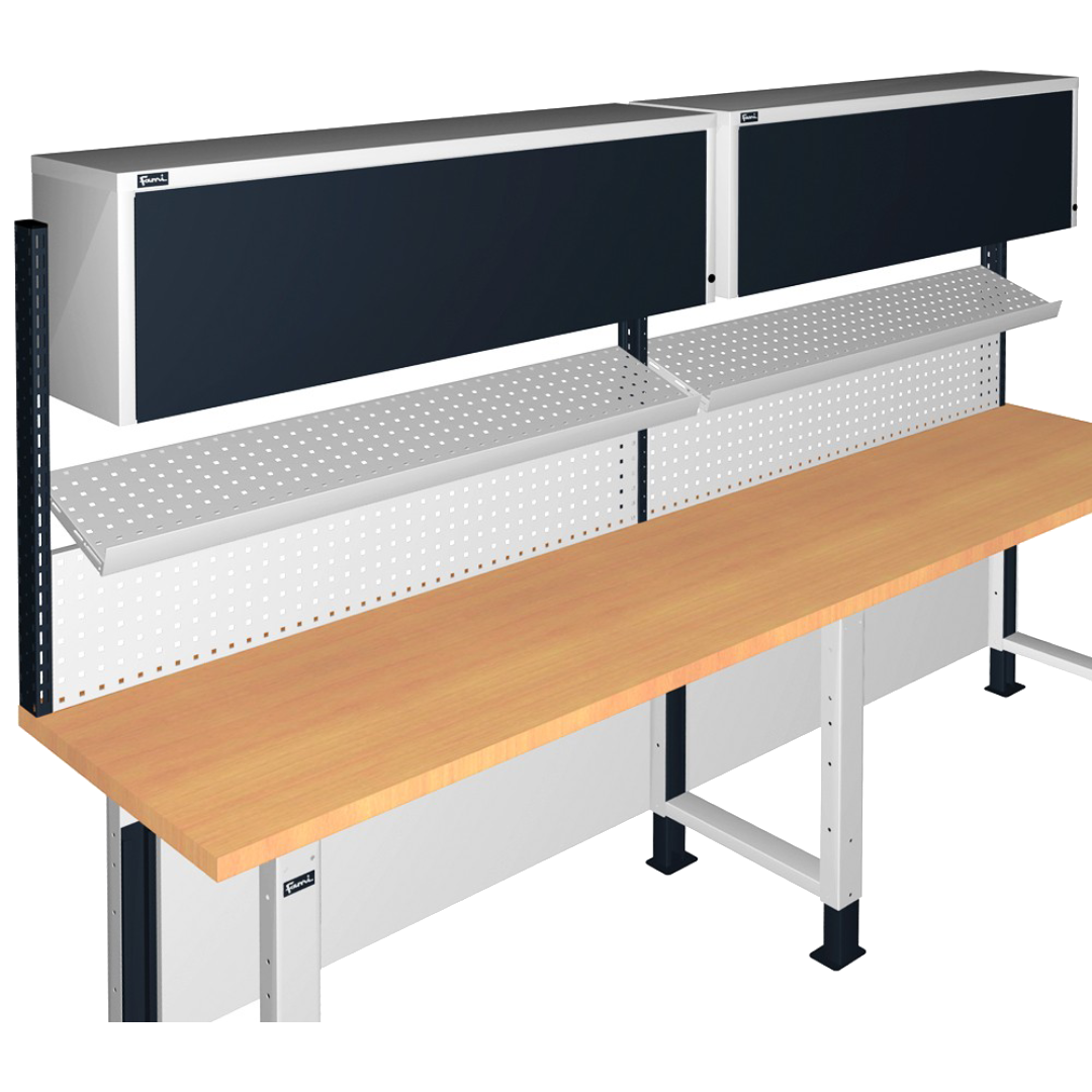 WORKLOOK30, Parete attrezzata con pensile vasistas