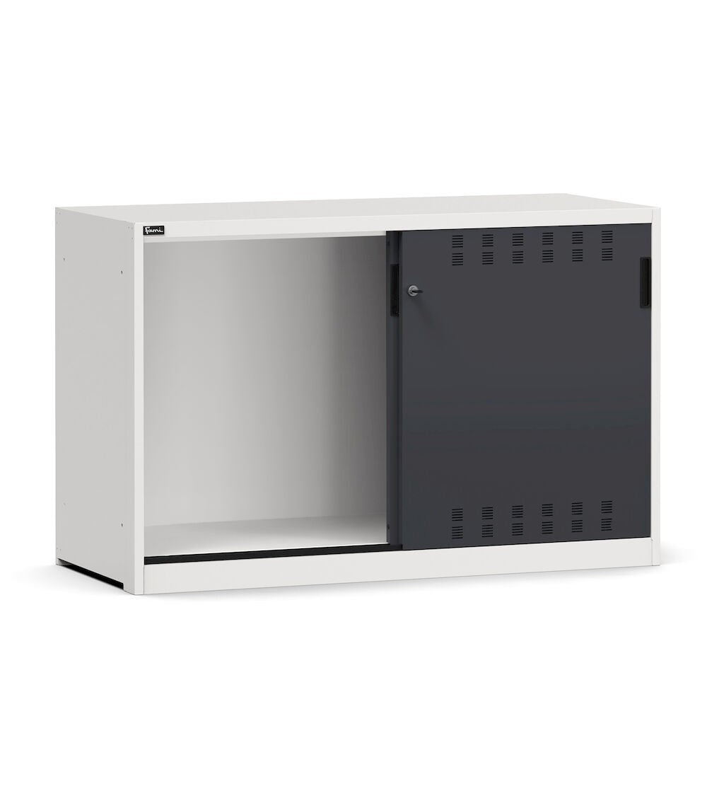 Perform wardrobe with slotted sliding doors key comfort C0 empty-EH=78X27 - dim. mm L=1428 D=600 A=915