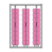 Armadio porta Practibox con 3 cassetti verticali  - 1527x705x2000