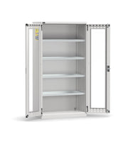 Chemical cabinet, polycarbonate doors, W1023 x D555 x H2000 mm, PERFOM14058