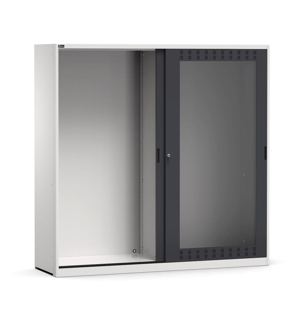 Perform Kleiderschrank mit Schlitzschiebetüren aus Polycarbonat Schlüssel Komfort C0 leer - EH=54+54X27 - ABM. MM L=2040 T=600 A=2000