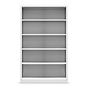 Armadio a giorno - 4 ripiani spostabili con bordi arrotondati (senza ante)